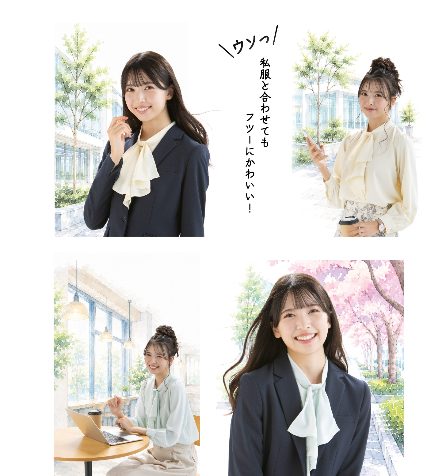 私服と合わせてもフツーにかわいい!